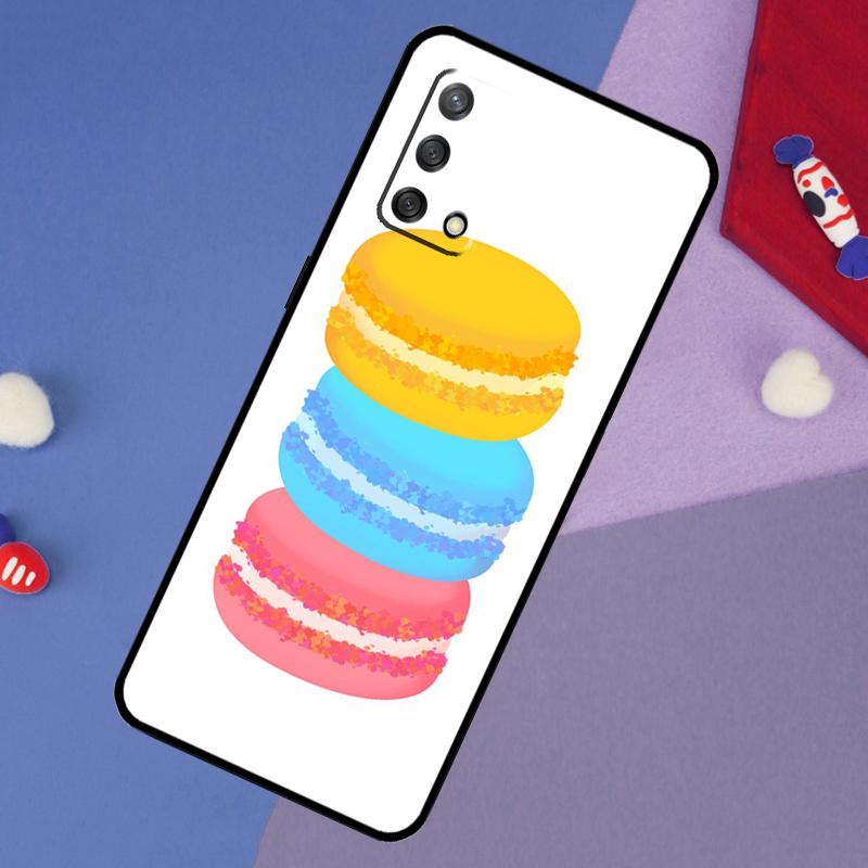 Dessert Ice Cream Macaron Food Case For Oppo A6 Pro A5 A18 A38 A58 A78 A98 A54 A74 A94 A17 A57 A80 A60 A40 A96 A76 A16 A15