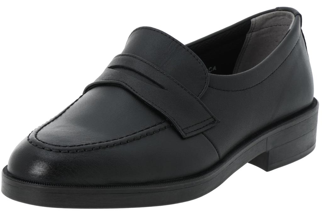 Moonstar BV6632A Black Size 3E Kids' Loafers, 26.0 cm,