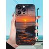 Sunset pattern phone case suitable for iPhone 17 16 15 14 13 12 11 Pro/Max/Plus anti drop and shockproof back cover