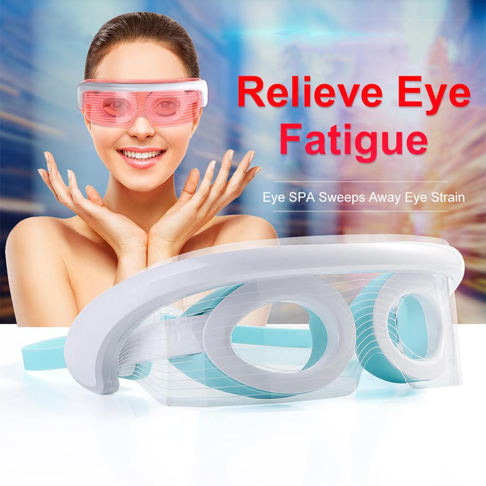 Eye Massager Hot Compress Vibration Eye Care Relax Eyes Massage Relieve Eye Fatigue Glasses Fatigue Pouch Anti Wrinkle Care