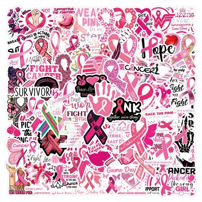 110 Neue Brustkrebs Graffiti Aufkleber Dekorieren Notizbuch Koffer Handy DIY Aufkleber