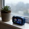 Large Screen Climate Monitoring Alarm Clock Temperature Humidity Monitor  Bedroom Use