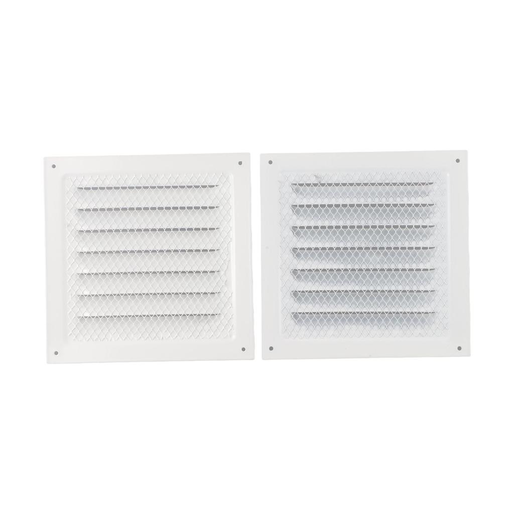 1/2Pcs Stainless Steel Air Vent Square Ventilation Grille 15x15cm Return Grille With Protective Grille Cover Black/White