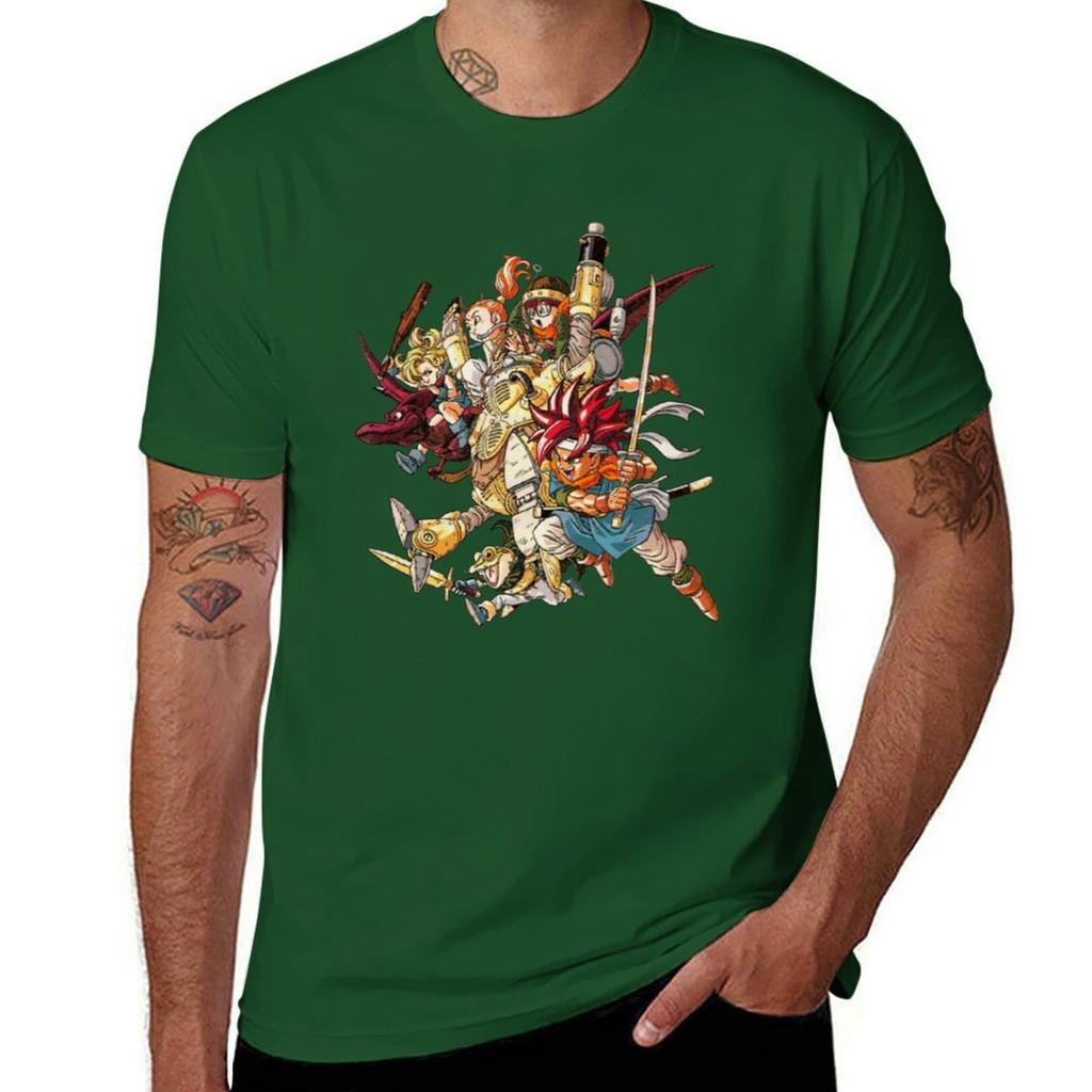 CHRONO TRIGGER T-Shirt Sweat Korean Fashion Mens Graphic T-shirts Anime
