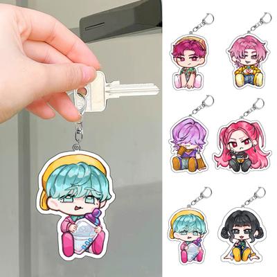 Witch Hunters Keychain Pendant Rich Character Modeling Lightweight Portable Key Chain Anime Girl Charm