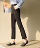 Ppaeppae Hidden Elastic Waist, Amazing Fit, Super Stretchy Spandex Slim Straight Slacks