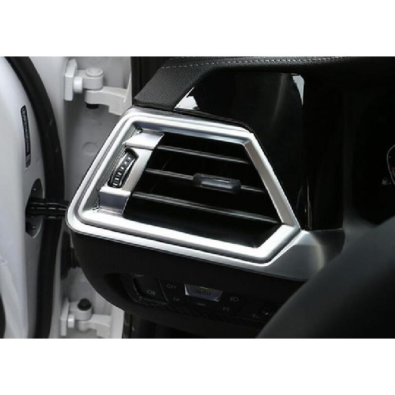 For BMW 3 4 Series GT 2013-2019 ABS Silver Console L&R Air Outlet Vent Trim 2PCS