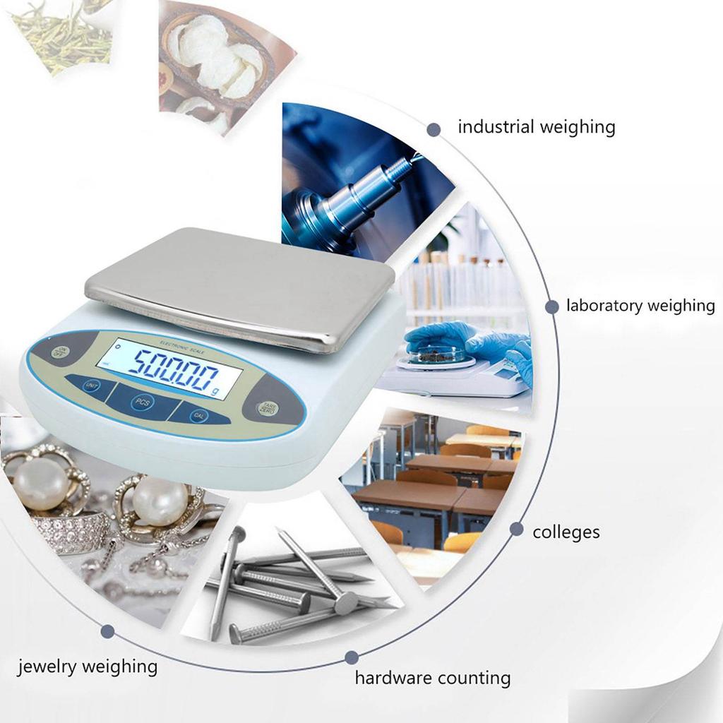 Digital Scale 5000g 0.01g Accuracy Jewelry Scale Electronic Balance for Machining Tasks and Projects Electronic Balance