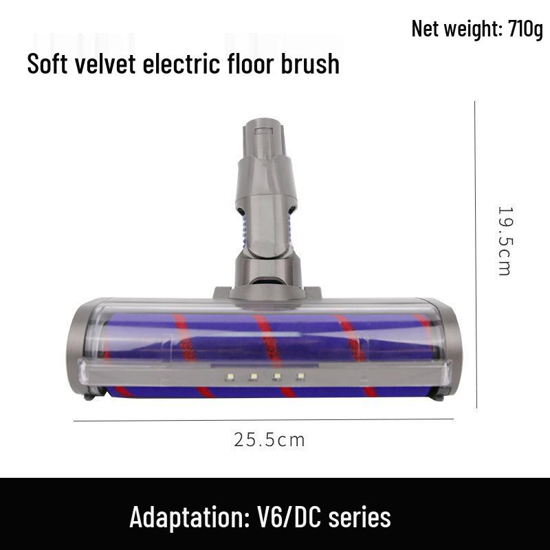 Compatible Electric Suction Floor Brush Head for Dyson V6 V8 V10 Vacuums
