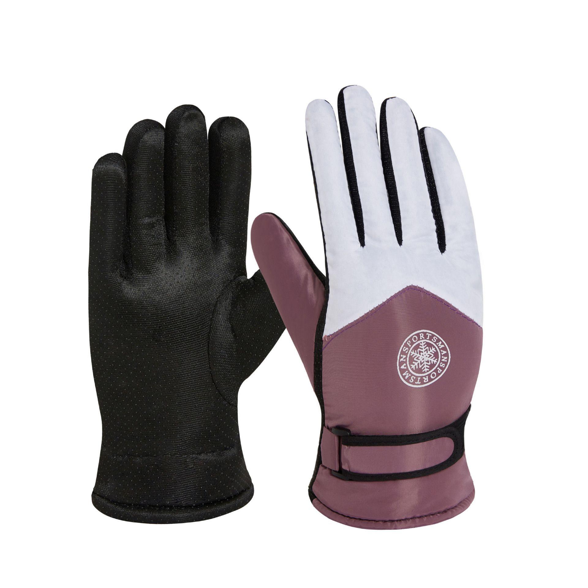 

Новые зимние мужские теплые перчатки для катания на лыжах, мотоциклах, электромобилях, перчатки для верховой езды, бархат и утолщение для езды на велосипеде average size