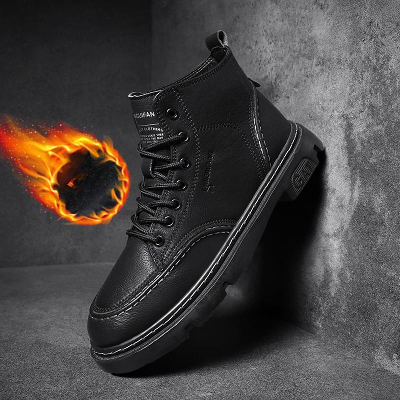 Nová móda Podzim a zima Pánské vysoké boty Martin Studenti Muži Chlapci Trendy Pracovní obuv Měkká podešev Ochrana práce Martin Tenisky
