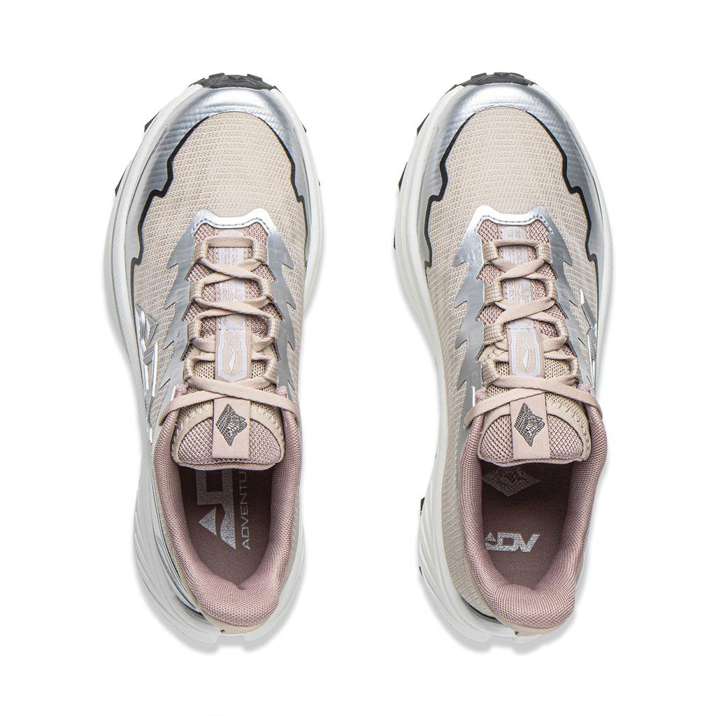 Li Ning Chasing The Sky Cushioning Slip Resistant Abrasion Resistant Rebound Low Top Trail Running Shoes Women's ARNW008-6