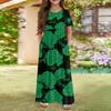Girls' Long Summer Dress - Short Sleeve Pocket Maxi Dress For 4-14Y