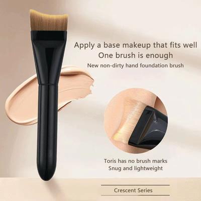 Ultra Thin Crescent Foundation Brush Face Contour Brush Color Palette Blending Foundation Cream Makeup Brushes Palette Kits