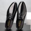 Customized Men's Heightening Shoes, Formal Leather Shoes, Men's Large Size Shoes, Black Lace-up Inner Heightening Casual Men's Shoes