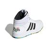 adidas Neo Hoops Mid 2.0 Slip Resistant Abrasion Resistant Mid Top Kids' Skateboarding Shoes White Black Kids' EG1989