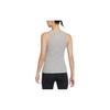 Jordan Solid Logo Print Round Neck Slim Fit Vest Women Tops Gray DO5049-063