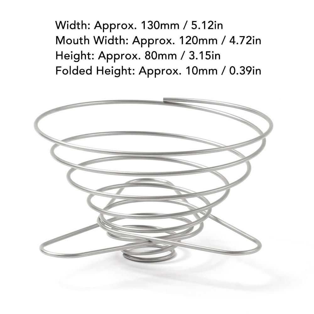 Stainless Steel Coffee Filter Cup Holder Folding Coffee Filter Cup  Home Use