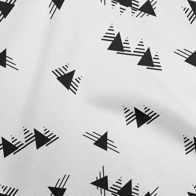 Cotton Poplin Black Fabric Geometrical Sewing Fabric By The Yard Printed Diy Clothing Sewing Supplies 42 Inch