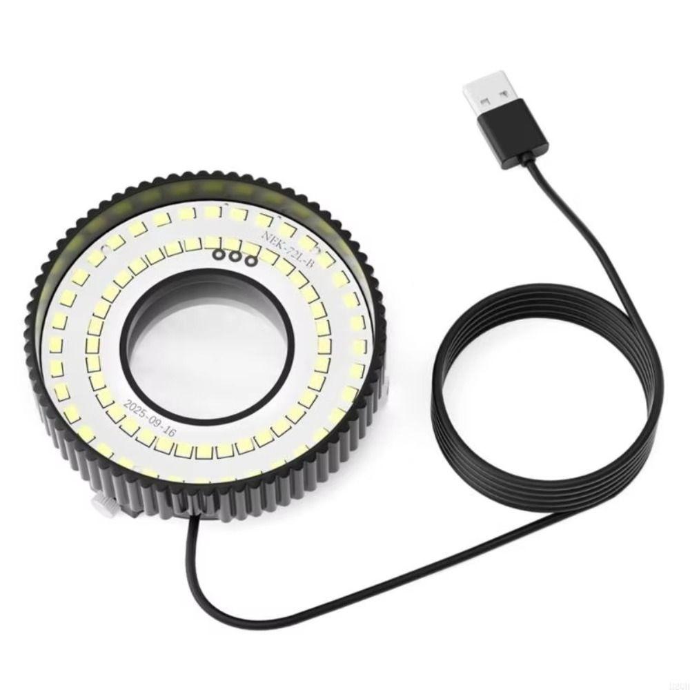 USB Powered Microscope Lamp White LED Microscope Ring Light Industry Microscope