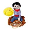 Costume divertente per animali domestici, senza maniche, in cotone, stile cowboy, per cani, accessori per animali domestici