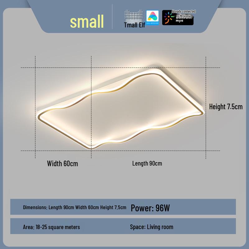 Smart Voice-Controlled Modern Ceiling Light Set for Living Room