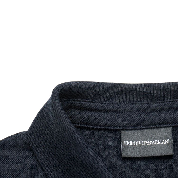 Emporio Armani Embroidered Casual Sports Short Sleeve Polo Shirt Men Tops Navy-Blue 3R1F78-1JTKZ-0920