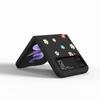 Handyhülle mit Liebesherz für Samsung Galaxy Z Flip 3 5G 4 Fashion Z Flip3 Luxus schwarze harte Rückseite Telefon Coque Cover
