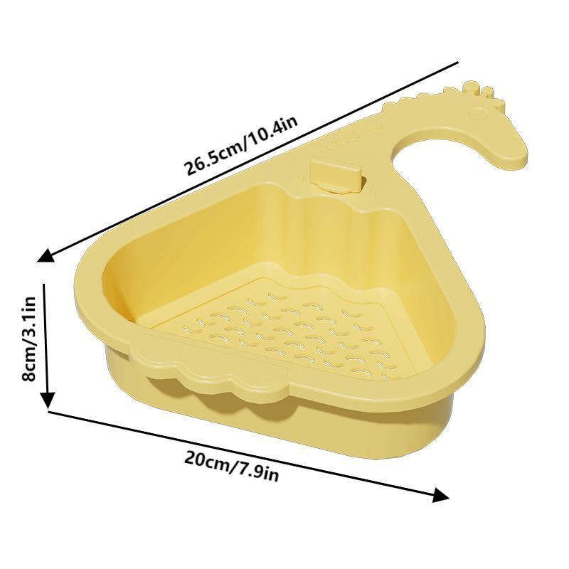 Multifunctional Sink Drain Basket Faucet Hanging Filter Bag Automatic Dumping Basket Sink Sponge Rack Kitchen Waste Collector