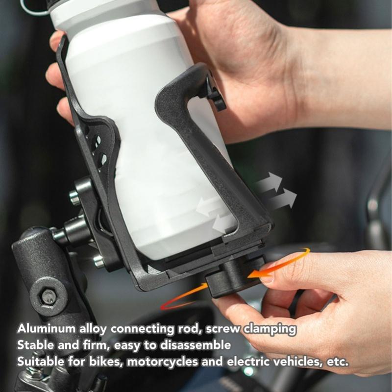 Motorcycle Drink Holder Universal Joint High Tenacity Nylon Adjustment 3D Water Bottle Cages For Bike Electric Vehicles