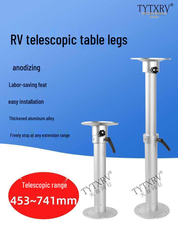 Telescopic Removable Table Legs for RVs and Yachts