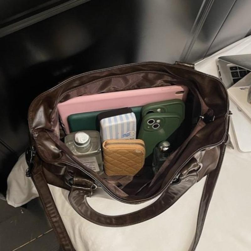 Fashion Leather Shoulder Bag for Women Multi Compartment Square Bag Retro Crossbody Bag Perfect for Shopping Daily Life and Weekend Outings