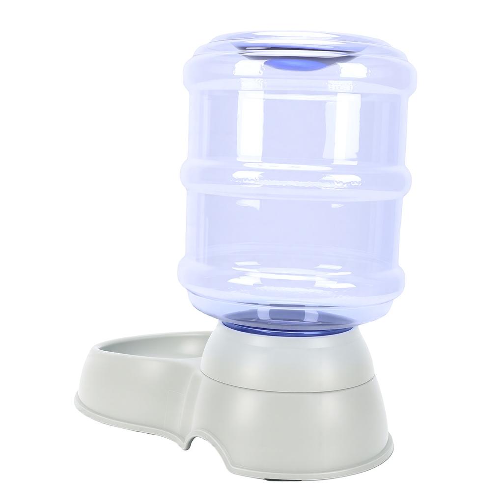 Dog Water Bowl Dispenser 3.8L Large Capacity Anti Tip Automatic Gravity Pet Waterer for Dogs Cats Indoor Outdoor Water