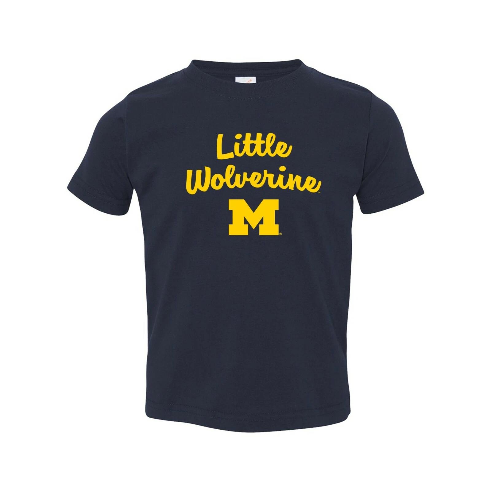 Michigan Wolverines Little Wolverine University Team Toddler T Shirt - Navy XL