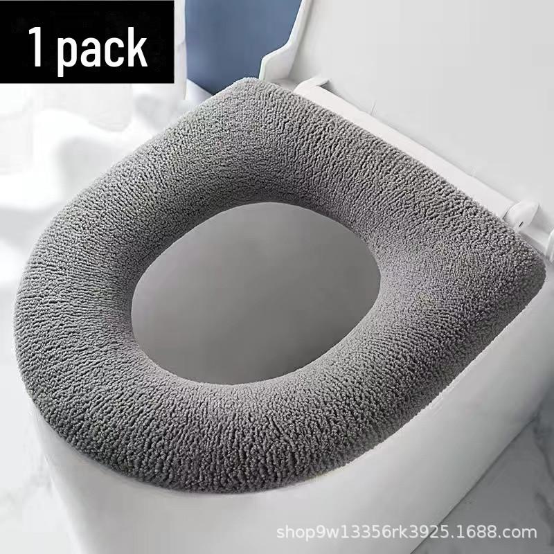 

Универсальные моющиеся подушки и чехлы для сидений унитазов на все времена года thickened large size 1 piece серый