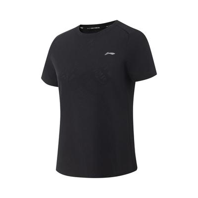 Breathable Cool Running Short Sleeve T-Shirt Women Tops Black ATSV314-5