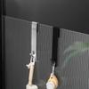 Stainless Steel Hook Double Hook Free Punching Kitchen Bathroom Cabinet Door Without Trace Hook Towel Storage Punch-free Hanger