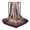 90X90Cm Head Scarf Women Luxury  Silk Square Scarf Foulard Satin Bandana Soft Neckerchief Hijab Hair Scarves For Ladies