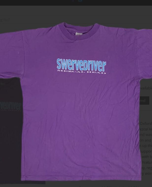Vintage Retro Swervedriver  Mezcal Head  T-Shirt brand new t-shirt TE1584 XXL