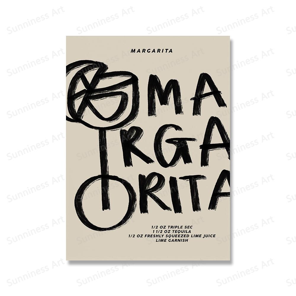 

Классический коктейль Мохито Манхэттен Эспрессо Мартини Настенная живопись на холсте, принты и постеры, абстрактные картины для гостиной 21x30cm No Framed темно-синий