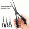 Multi-functional Long-nosed Fishing Pliers & Stainless Steel Fish Lip Gripper with Line Scissors