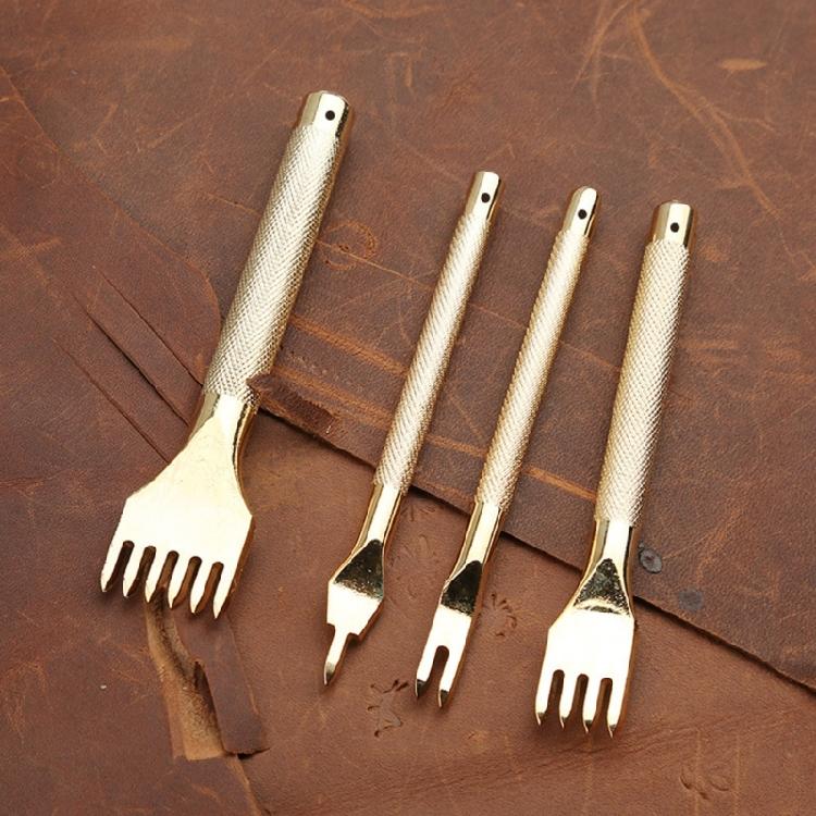 Leather Craft Lacing Stitching Tool Professional Prong Punch Tools  Hole Punches