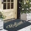 Front Door Mat Welcome Letter Print Home Decor Durable Front Entrance Floor