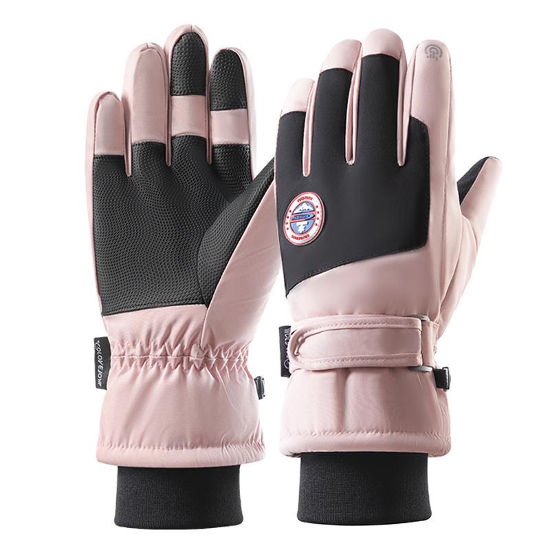 Unisex Winter Ski Gloves: Water-Repellent, Windproof, Thick, Warm, Non-Slip, Touchscreen Compatible, Ideal for Skiing, Cycling, and Driving