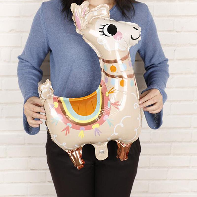1Pc Llama Foil Balloon Cartoon Animal Alpaca Balloon Birthday Wedding DecatiJB