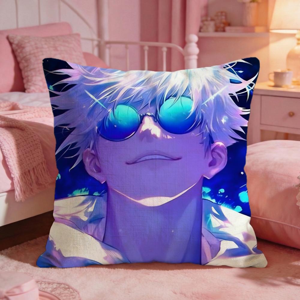anime jJujutsu Kaisen Cushion Cover Premium Comfort Reversible Pillow Cove Two in One Design for Any Room Car Interior