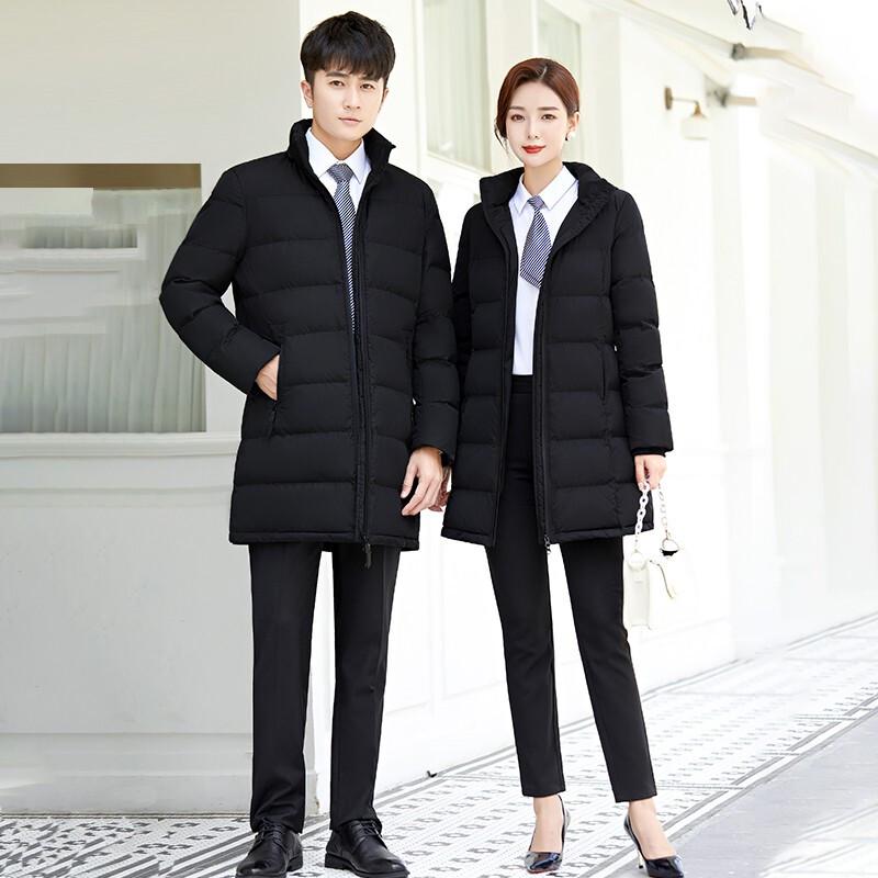 Troloman Unisex Mid-Length Hooded Padded Winter Jacket