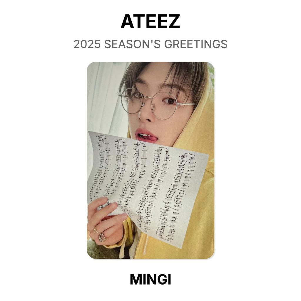 ATEEZ SALUTI DI STAGIONE 2025 Fotocarta Ufficiale