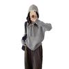 Women's Korean Style Hooded Knit Sweater - Loose, Versatile, Autumn/Winter Pullover