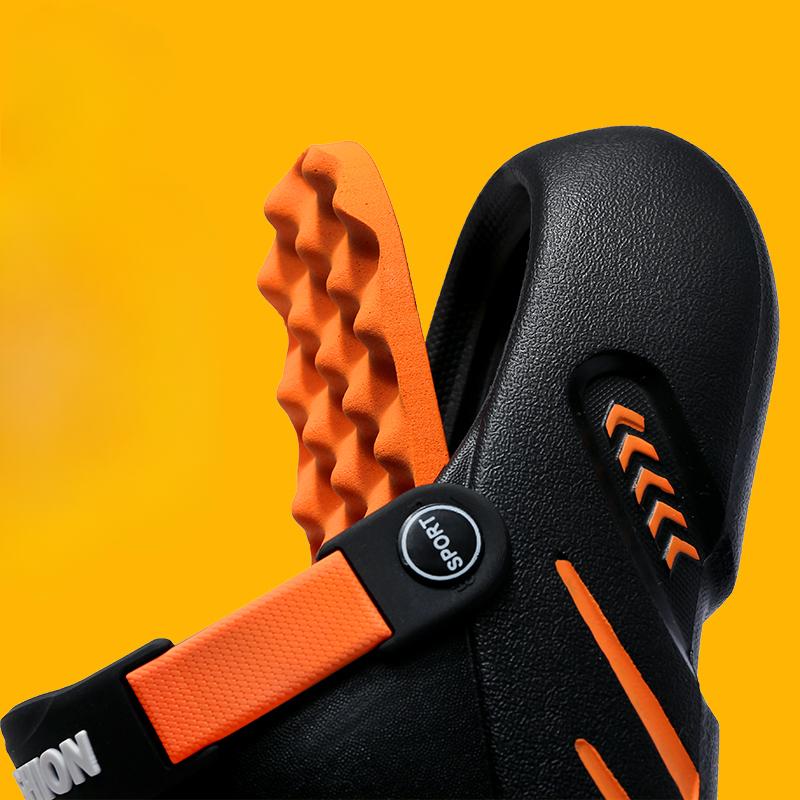 Summer Men's Massage Slippers Outdoor Sandals Beach Comfortable Soft Slides Indoor Casual Shoes